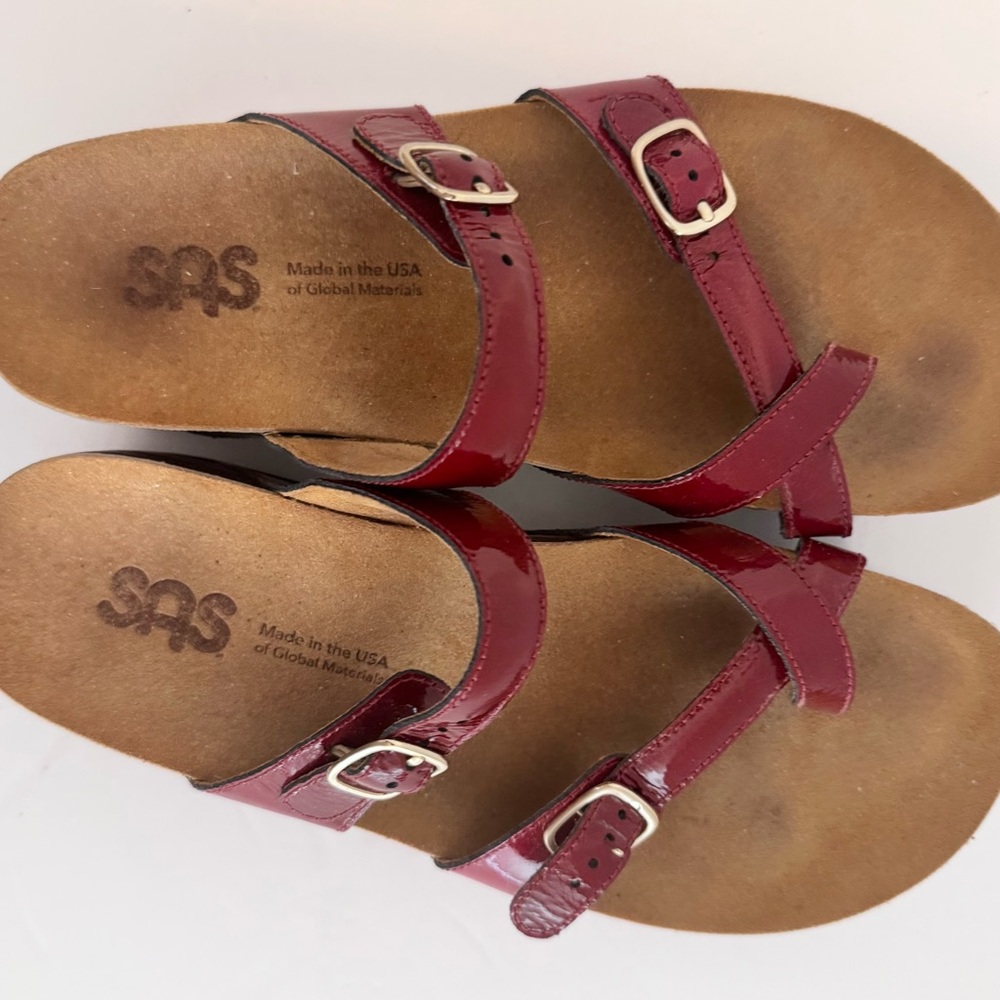 SAS Women's Shelly Toe Loop Slide Sandals Tripad Comfort Buckle Strap 7.5 - Picture 12 of 15